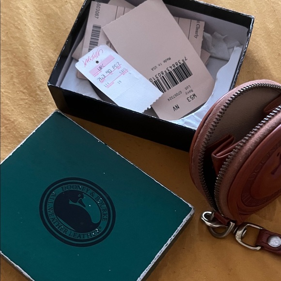 Dooney & Bourke Tan Leather Coin Pouch - Picture 8 of 8